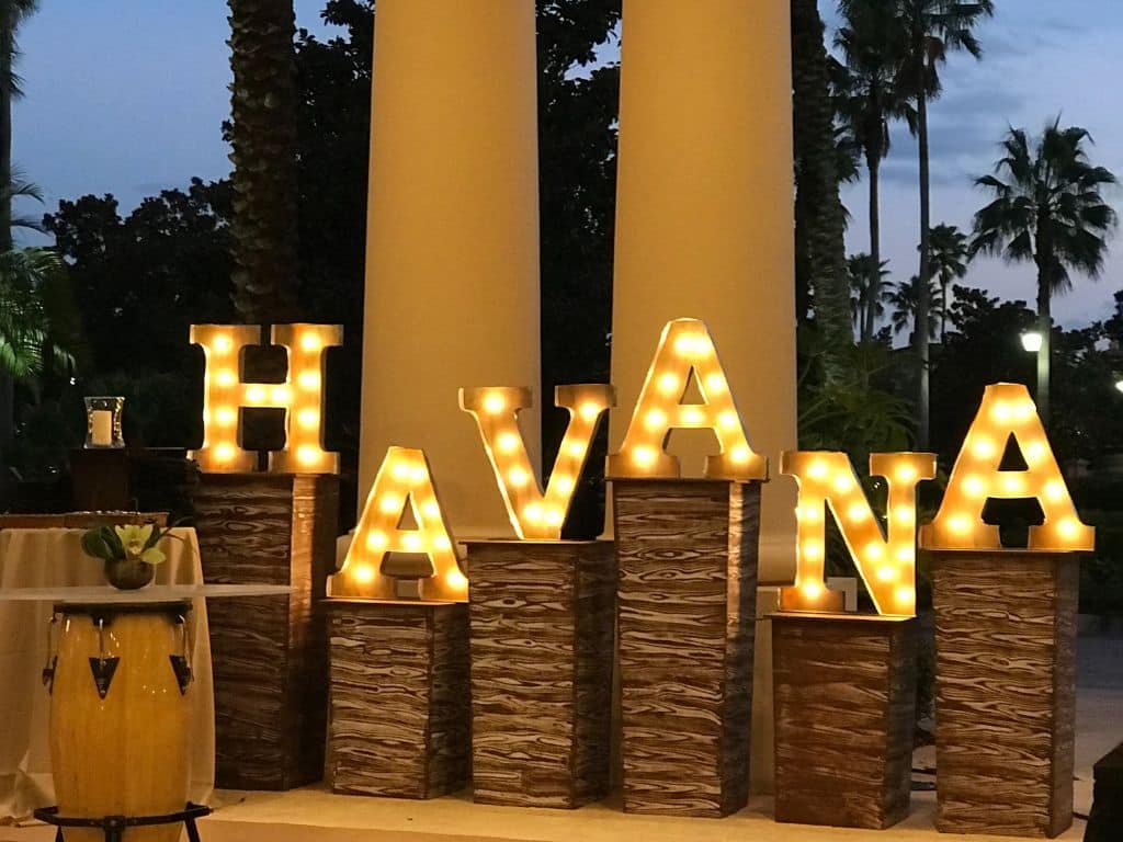 HAVANA Marquee Letters