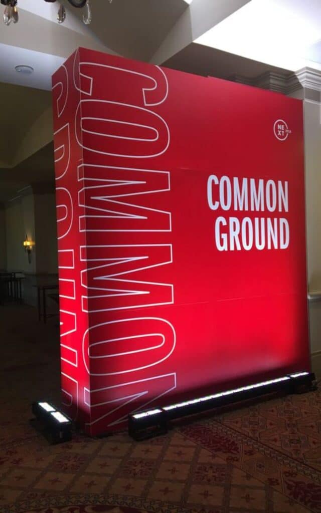 Red Common Ground Custom Box Sign