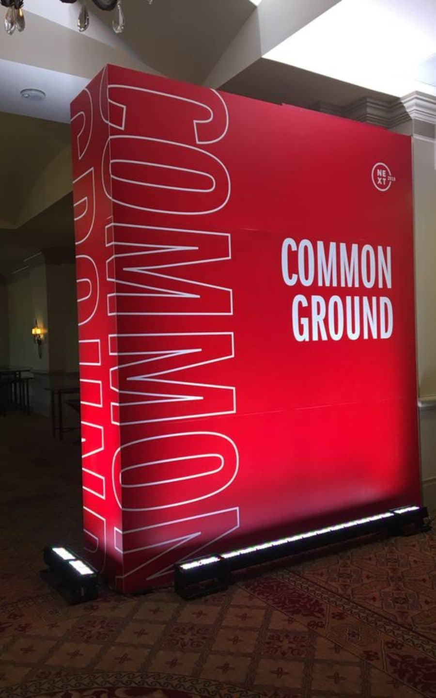 Red Common Ground Custom Box Sign