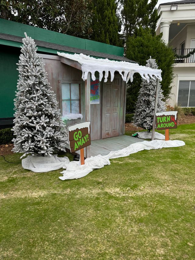 Shack House Facade with Grinch accents
